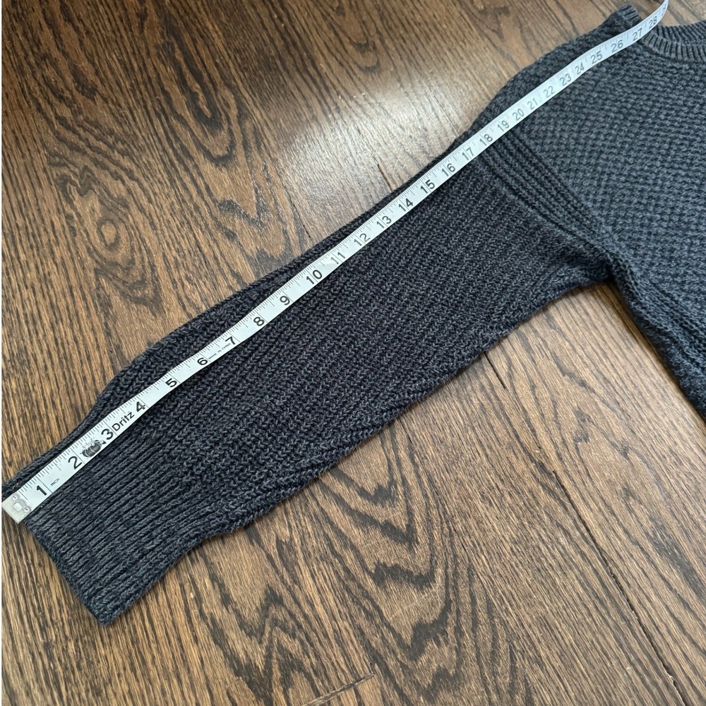 Universal Thread‎ Gray Textured Knit Sweater High Low Womens Large Cotton Blend - Picture 6 of 8
